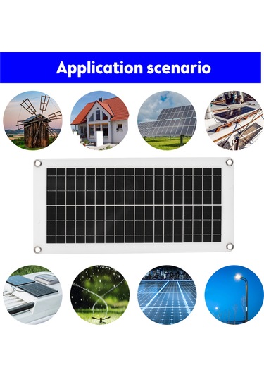 Symbee 20w 12v Polikristal Güneş Paneli Seti - 300w 60a Şarj Kontrol Cihazlı, Su Geçirmez Karavan/rv İçin