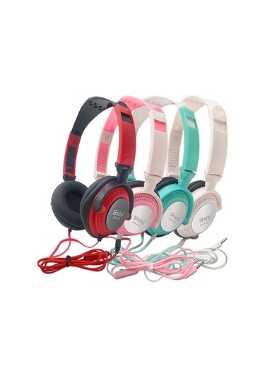 Mufunye Sn-a18 3.5mm Kablolu Kulaküstü Kulaklık, Oyun İçin, Mikrofon Ve Kablolu Kontrol İle, Pembe Shini Logolu Teslimat