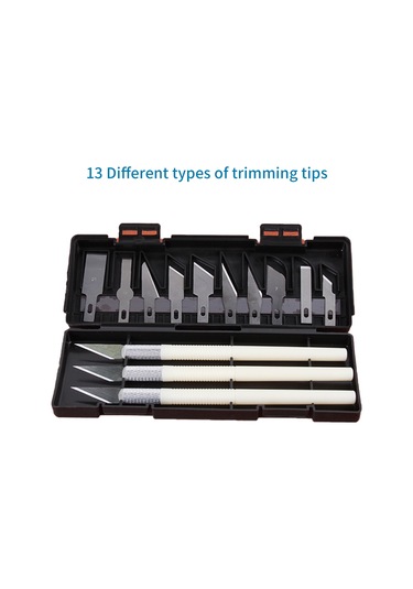 Konesam Stahl Gravür Aleti Seti - 3 Uç Ve 13 Bıçak, 3d Yazıcı Aksesuarı, Tam Donanımlı