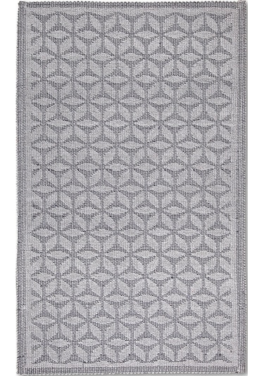 Pasific Doğal Pamuklu 2'li Banyo Paspas Seti 60x100+50x60 Cm Gri Gri
