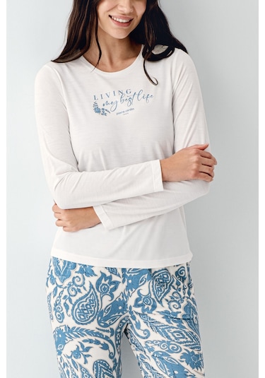 Pierre Cardin Kadın Krem Pijama Takımı Pc9074-s-v1 Krem