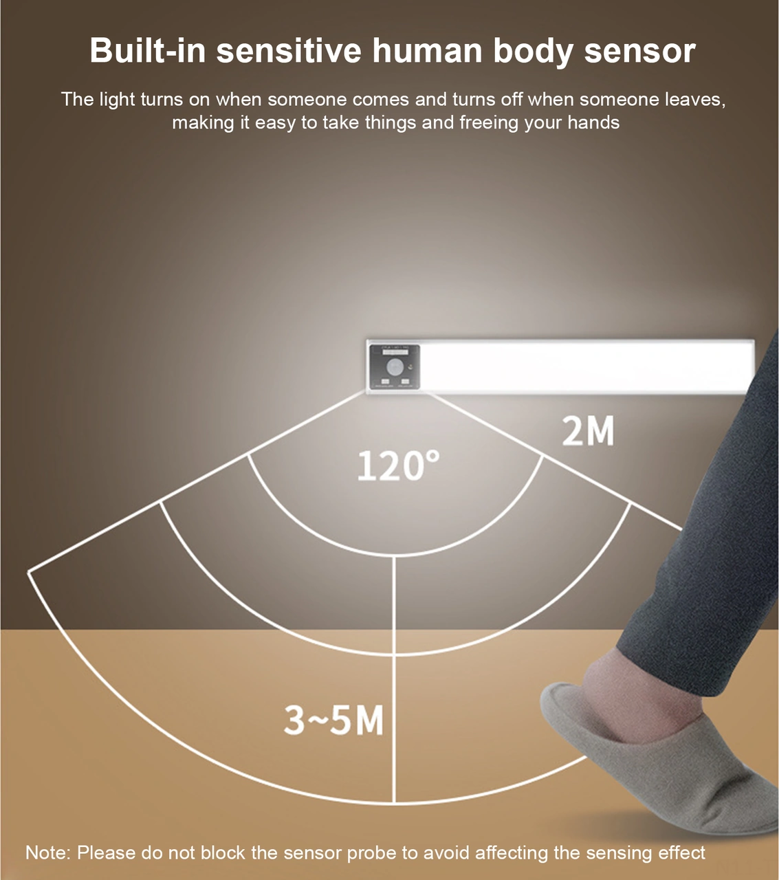 Dianziye Siyah Manyetik Otomatik Algılama Led Gece Lambası - Şarjlı, Parlaklık Ayarlanabilir, Cam Dolap/giyinme Dolabı İçin 30cm Şerit Işık Siyah