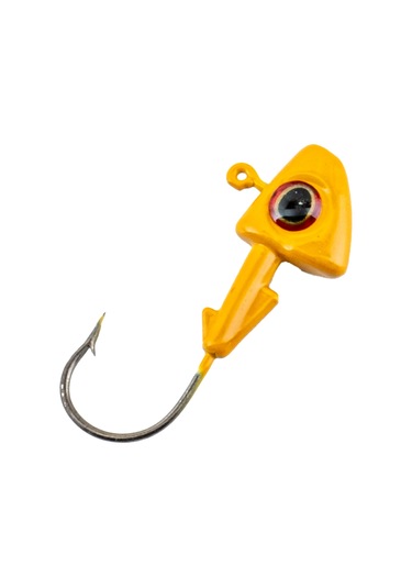 Jighead - Zoka - Kurşunlu Olta İğnesi - Xh-a 07 - Sarı - 6 Gr - 10 Adet