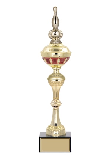 Odak Kupa - Figürlü Kupalar - Bowling / Labut Figürlü Kupalar Fg-064 B - 44 Cm Altın - Beyaz