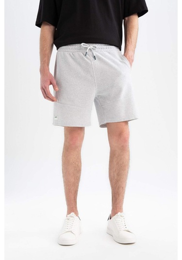 Defacto Slim Fit Dar Kesim Dar Paça Şort W7965az25smgr363 Gri