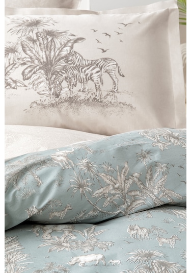 Yataş Bedding Aster Tek Kişilik Ranforce Nevresim Seti - Adaçayı