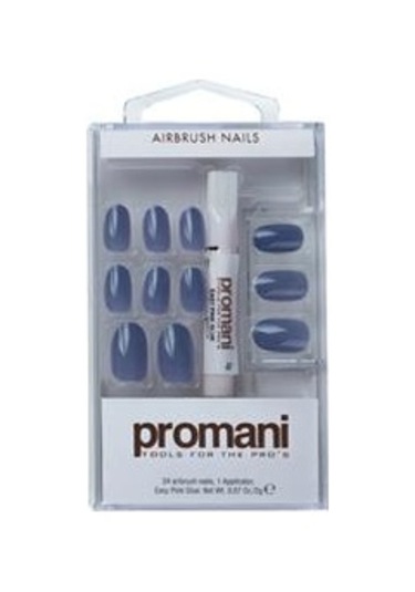 Promani Koyu Mavi Slate Takma Tırnak Kiti