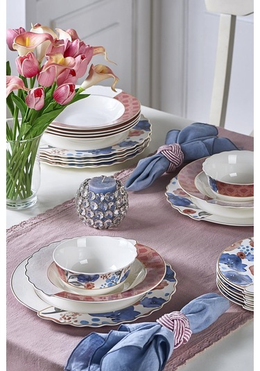 Neva N3453 Ophelya Hibrit 24 Parça 6 Kişilik Yemek Takımı