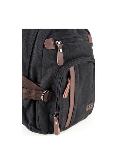 Ççs 51810 Kanvas Kumaş Sırt Çantası Siyah