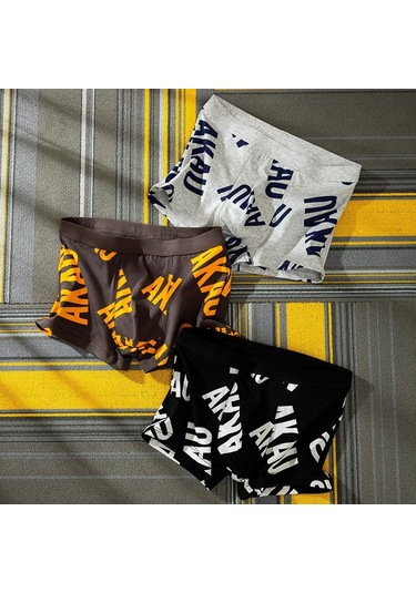 Yeşil Nefes Alabilen Harfler Gençlik Kişilik Sevimli Dörtgen Pantolon Trend Erkek İç Çamaşırı Erkek Pamuk Boxer Şort Yeşil Nefes Alabilen Harfler Gençlik Kişilik Sevimli Dörtgen Pantolon Trend Erkek İç Çamaşırı Erkek Pamuk Boxer Şort