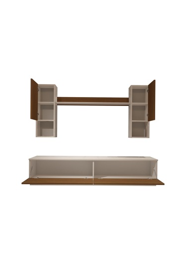 Decoraktiv Eko 5dab Mdf Std Tv Ünitesi Tv Sehpası Beyaz - Ceviz