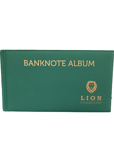 Lion Marka Kağıt Para Albümü - 20 Sayfa Yeşil