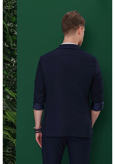 C 639 Slim Fit Lacivert Spor Ceket Lacivert