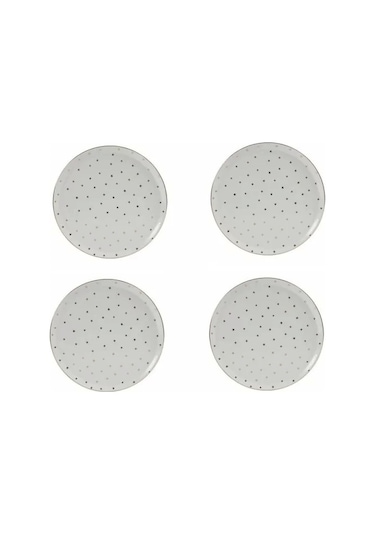 Porland Forest Yaldızlı Servis Tabağı 28cm 4'lü Çok Renkli