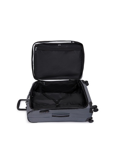 Kıplıng New Youri Spin M Orta Boy Tekerlekli Valiz Siyah Sıgnature Prınt Siyah