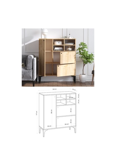 Decormet Ewa Konsol Safir Meşe- Dec-20055 Diğer