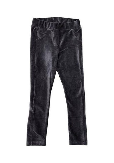 Kız Çocuk Kadife Fitilli Tayt-15032 Lacivert