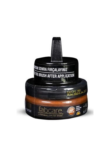 Bağcık + Fabcare Ayakkabı Bakım Kremi Boyası Cam Kavanoz Süngerli 50 Ml Set 001