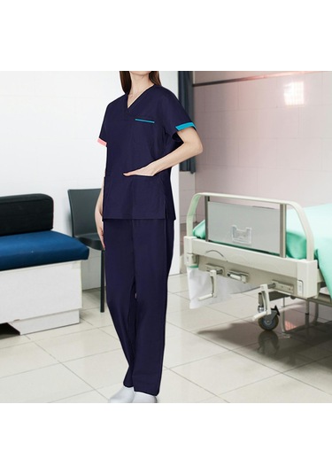 Suntek Magideal Kadın Erkek Scrubs Set Modern Dayanıklı XLacivert XL