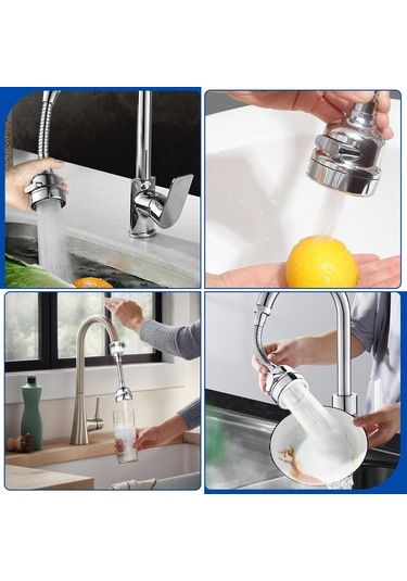 Dr.pedi Mutfak Bataryası Püskürtücü Eklentisi 360 Gümüş