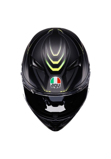 Agv K3 Mplk Syth Kapalı Kask Mat Siyah Sarı