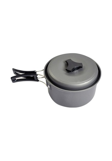 Tongxida Açık Tencere Kamp Seti 1-2 Kişi, Sert Kalın Alümina, Taşınabilir Piknik Barbekü Yapışmaz Çok Renkli Çok Renkli