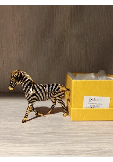 Swarovski Taşlı Zebra Mücevherlik / Dekoratif Biblo