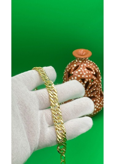 Xuping 14 Ayar Altın Kaplama Kuyumcu Model Zincir Bileklik Gold