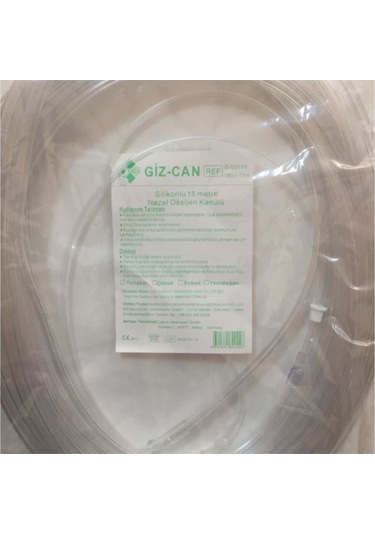 Nazal Oksijen Kanulü 15 M Silikonlu Ithal