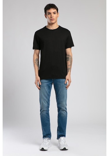 Lee Cooper Gael Erkek O Yaka T-shirt Siyah-19822 Siyah