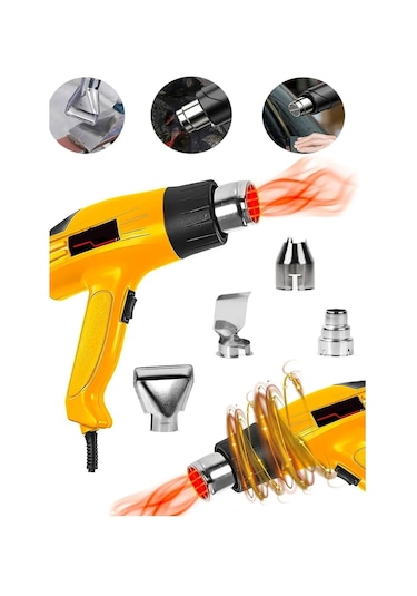 Profesyonel 4800 Watt Darbeye Dayanıklı Kademeli Sıcak Hava