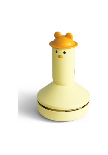 Çocuk El Masaüstü Elektrikli Süpürge Şarj Edilebilir Küçük Mini Temizleyici Sarı - Siyah