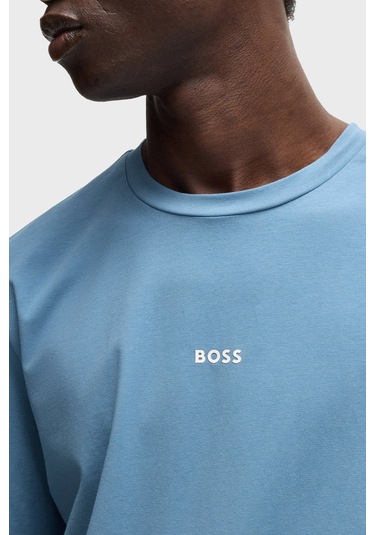 Boss Erkek T Shirt 50473278 462 Mavi Mavi
