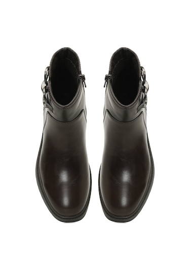 Polaris 324073.z 4pr Kahverengi Kadın Düz Bot 000000000101915699 Kahverengi