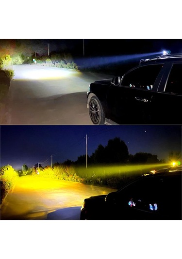 Suofeng Dayanıklı 60w Led Motosiklet Farı - 6000lm Parlaklık, Ip67 Su Geçirmez, Çift Işık Modu 112 Karakter Çok Renkli79