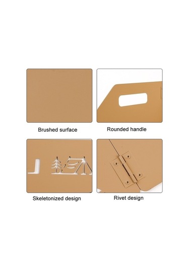 Wondernest Açık Katlanabilir Taşınabilir Piknik Soba Rüzgar Geçirmez Kalın Cam Kamp Sobası Siyah Kaplama Siyah