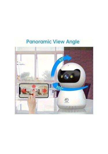 Xuweiwei Joan 3mp Hd Akıllı Güvenlik Kamerası C2t 3mp Tam Renkli Gece Görüşü İki Yönlü Ses Hareket Algılama Uzaktan Kontrol