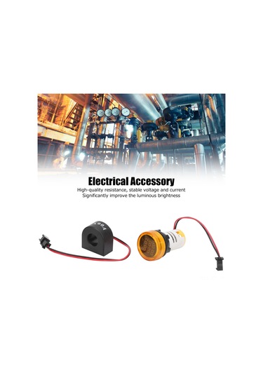 Youmex Ad101-22vam Ac50-500v 0-100a Sarı Abs Akıllı Volt-ampere Gösterici, Elektrik Cihazı Gerilim Ve Akım İki Ekranda Gösterimi