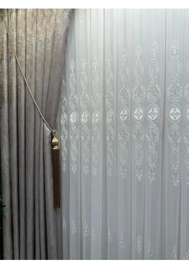 Nivemeshome Pera V-5401 1/3 Sık Pileli Fon Perde Apm Vizon