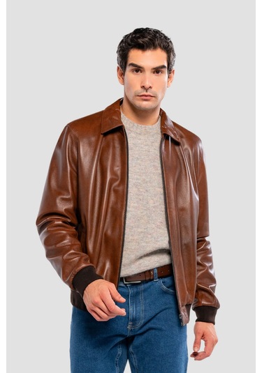 Tamer Tanca Erkek Hakiki Deri Fındık Deri Mont 415 K-873 Erk Dr Mont Sk24/25 Fındık Dr Fındık