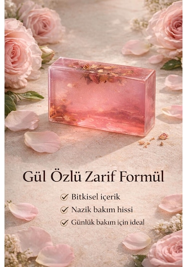 Gül Özlü Cilt Bakım Sabunu - 120 Gr Gül