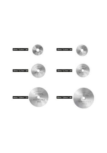 Tongxida 7 Parça Hss Dairesel Testere Bıçak Seti - Ahşap/plastik/metal Kesim