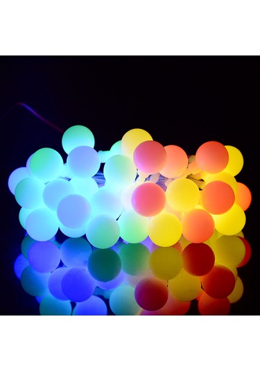 Kosona Güneş Enerjili 50 Led Toplu Işık Zinciri, 8 Aydınlatma Modu, Ip44 Su Geçirmez, 6.9m Uzunluk, Bahçe Dekorasyonu