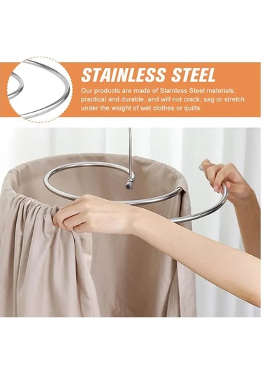 Vkemall Dayanıklı Çiftli Çamaşır Kurutma Askısı, Hızlı Ve Verimli 360 Derece Döner Tasarım, İç Ve Dış Mekan Kullanımına Uygun