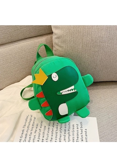 Karikatür Çocuklar Sırt Çantası Mini Anaokulu Schoolbag Peluş Dinozor Sırt Çantası Çocuk Okul Çantası Kız Erkekler Sırt Çantası Fvqu4y Yeşil