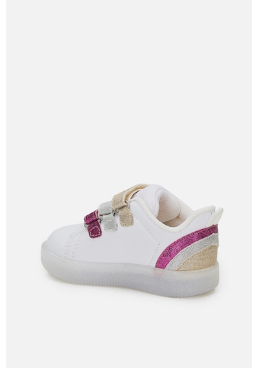 Vicco Sun Işıklı Kız Bebek Beyaz/fuşya Sneaker Beyaz - Fuşya