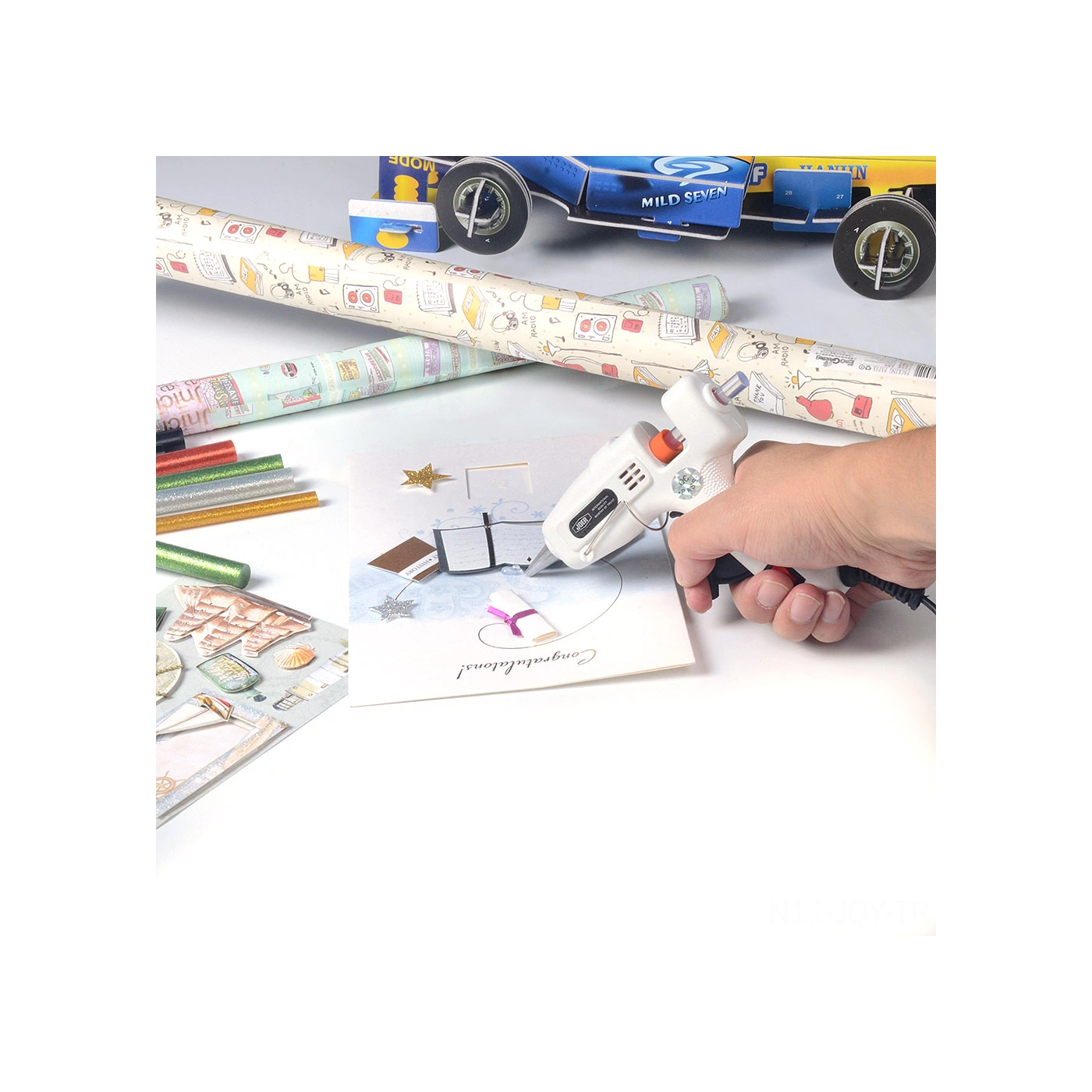 Youmex Mini Isı Kaynaklı Macun Tabancası 25w - 50 Adet Macun Çubuğu İle - Ergonomik Tutuş - Hızlı Isınma - Avrupa Şarjı S-601