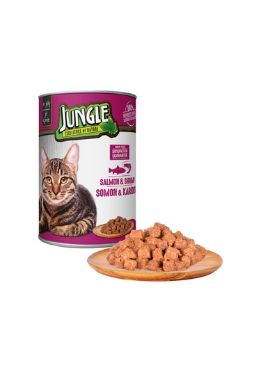 Somonlu Karidesli Konserve Kedi Maması 415 Gr