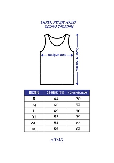 Erkek Ten Rengi Penye Atlet %100 Pamuk 3'lü Paket Ten