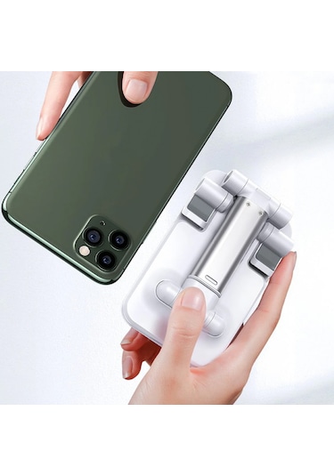 Juo Katlanabilir Masaüstü Telefon Standı Beyaz